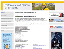 Tablet Screenshot of post-beamte.de